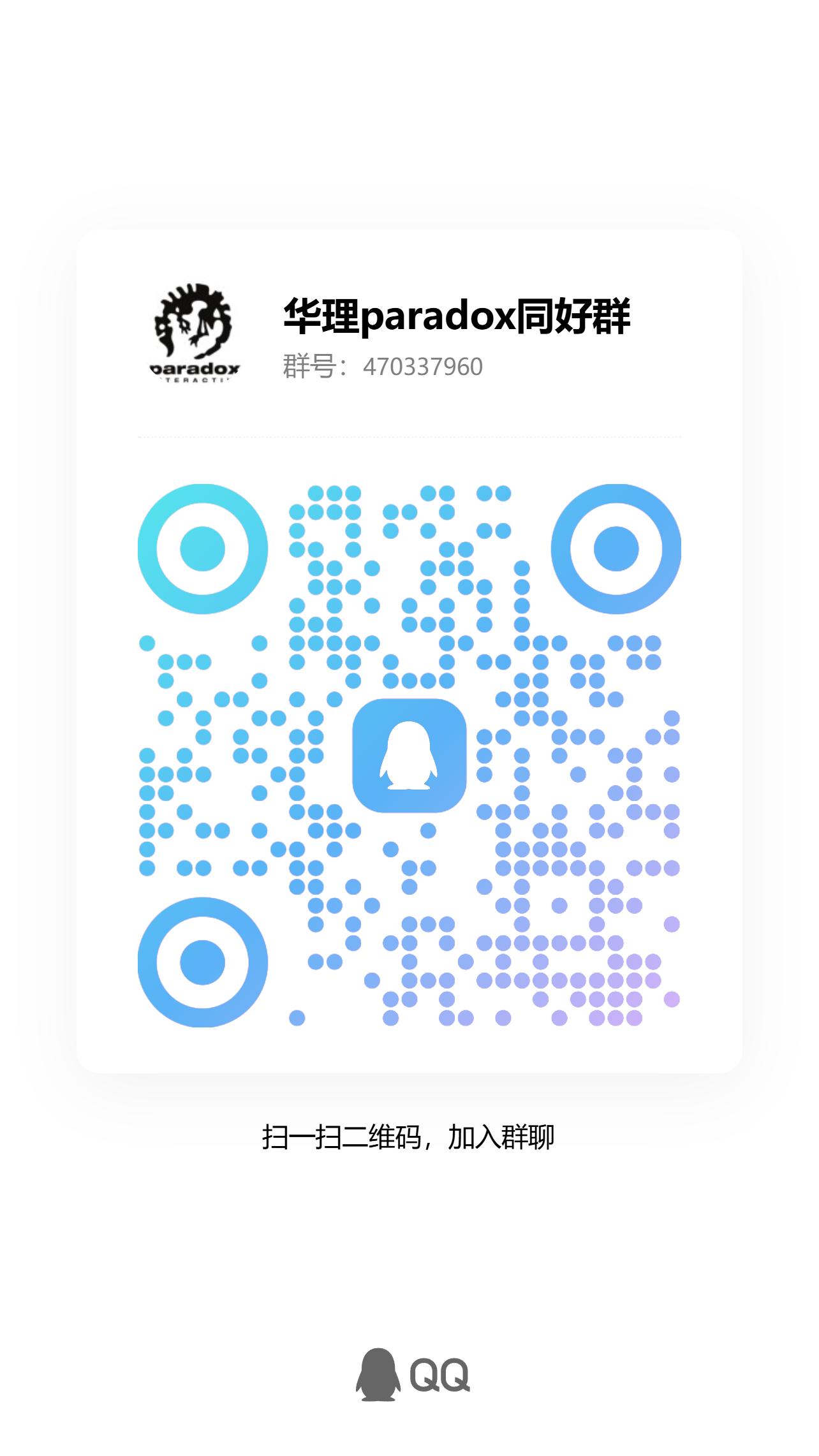华理 Paradox 同好群 QQ 群二维码