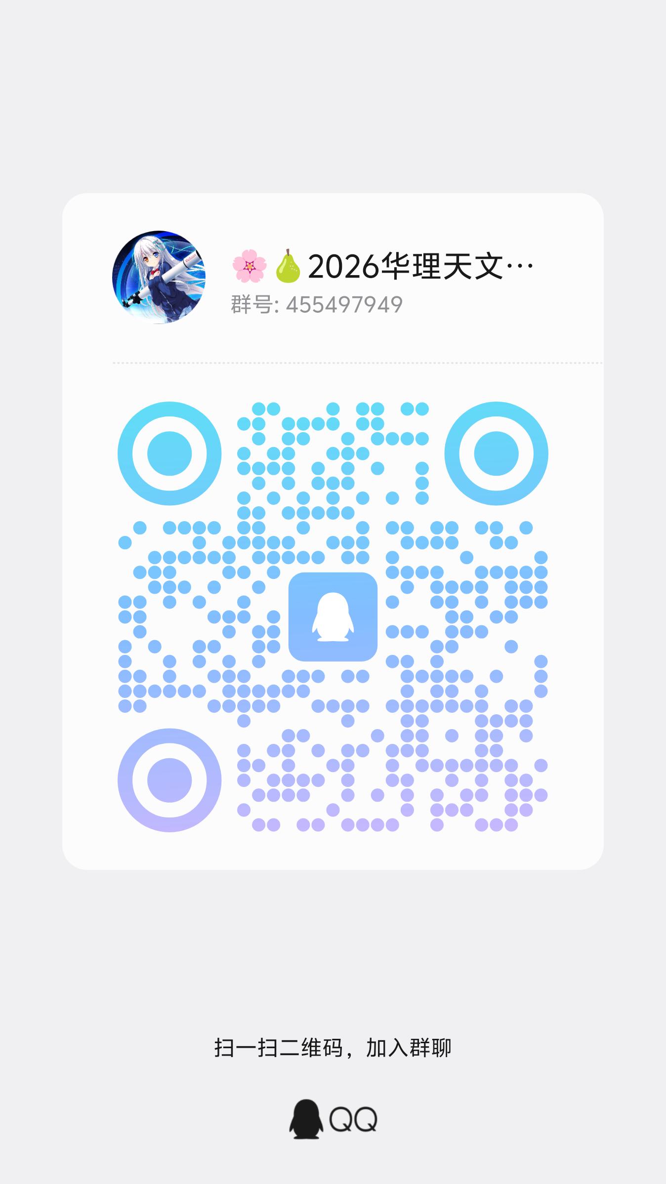 天文社 QQ 群二维码