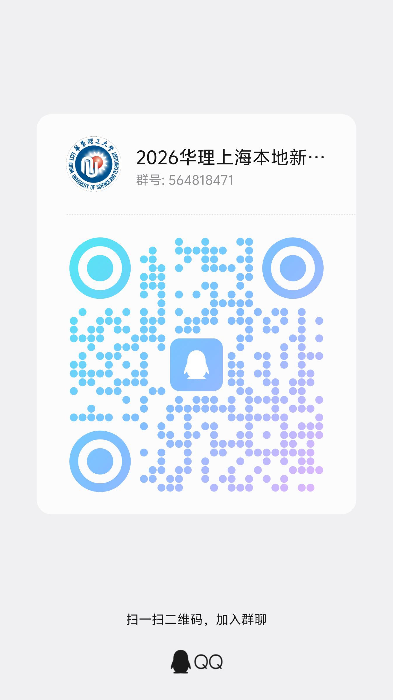 上海本地新生群 QQ 群二维码